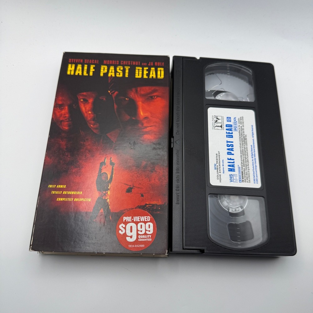 Half Past Dead VHS 2002 Steven Seagal Morris Chestnut Ja Rule Action Movie